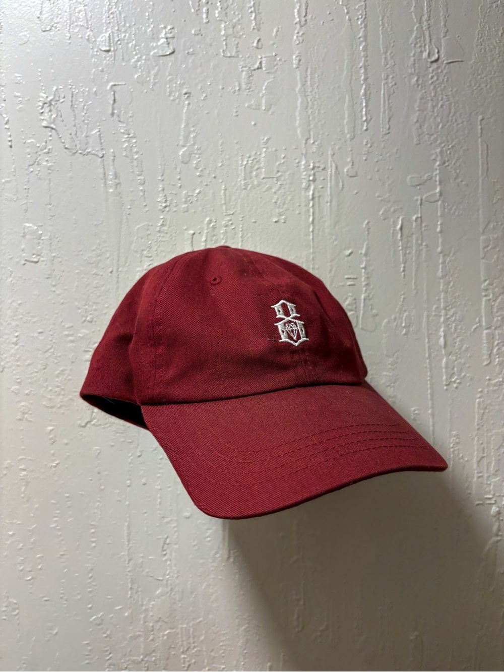 REBEL8 Men's Maroon Baseball Cap with Embroidered Logo